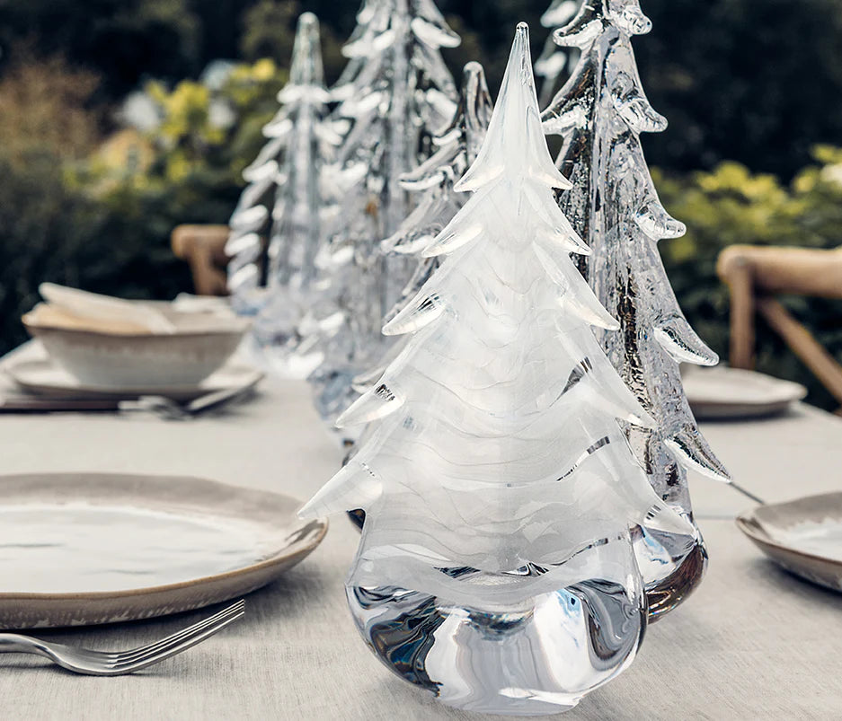 Snowdrift Evergreen Glass Tree