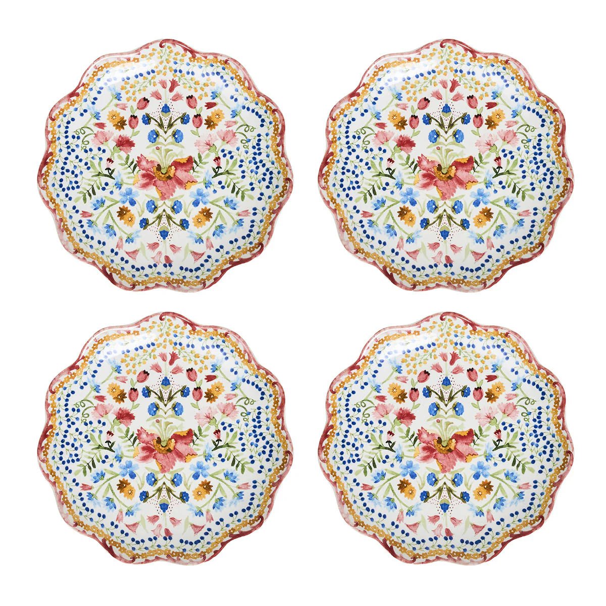 Sofia Side/Cocktail Plate Set/4 - Multi - Robert's-Juliska-Robert's