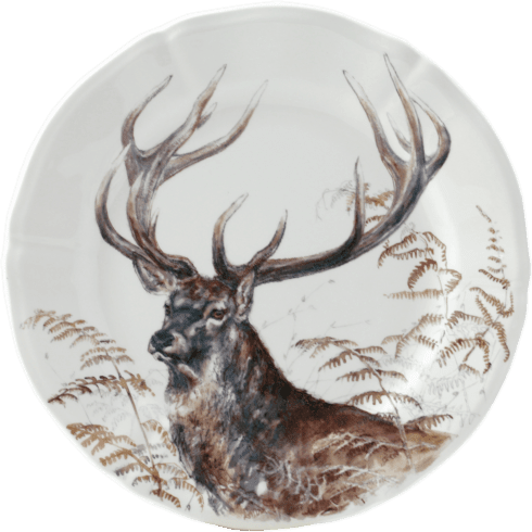 Sologne Dessert Plate Stag - Robert's-GIEN-Robert's