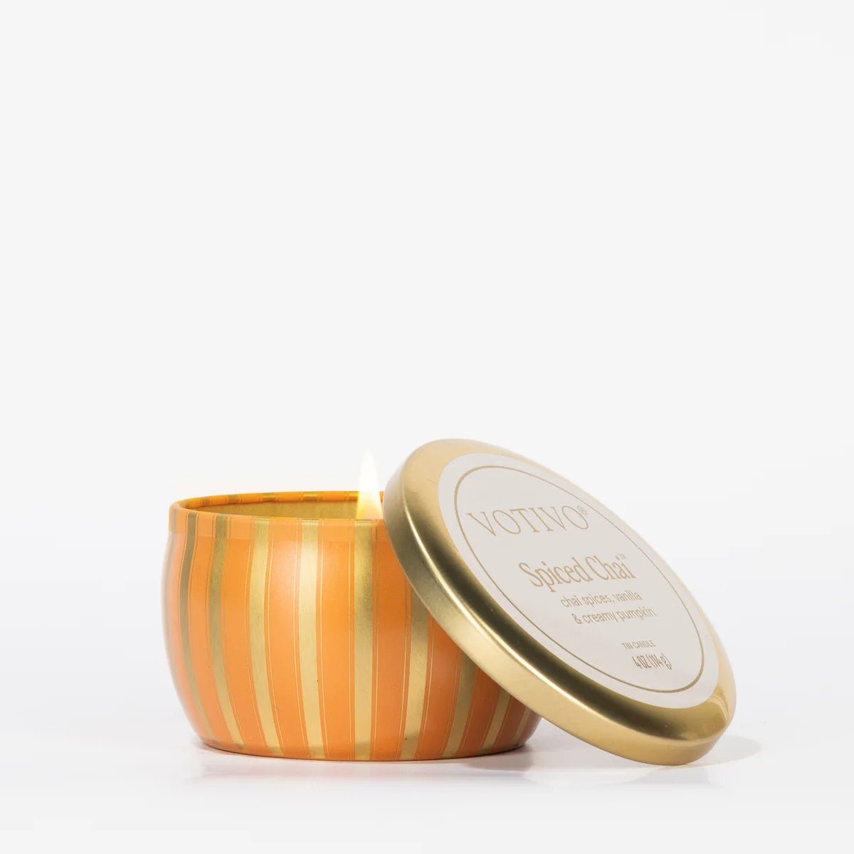 Spiced Chai Holiday Tin Candle - Robert's-VOTIVO-Robert's