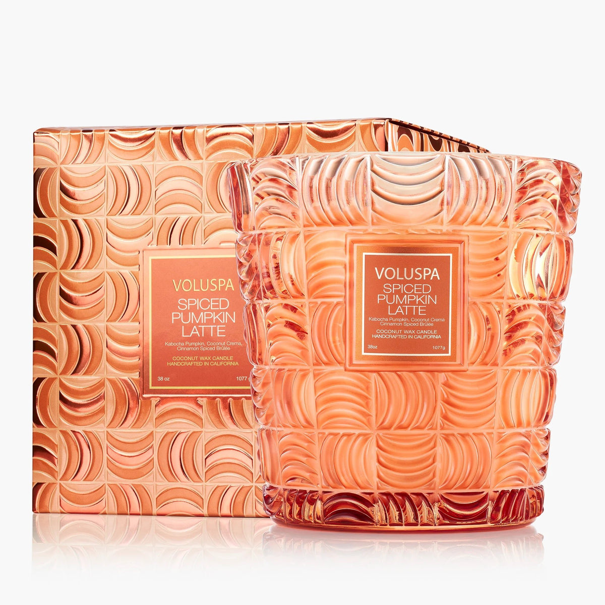 Spiced Pumpkin Latte 3 Wick Hearth Candle - Robert's-VOLUSPA-Robert's