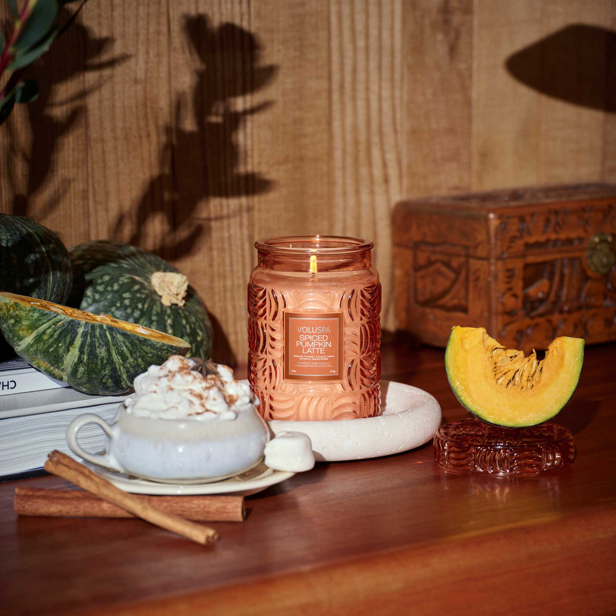 Spiced Pumpkin Latte Large Jar Candle - Robert's-VOLUSPA-Robert's