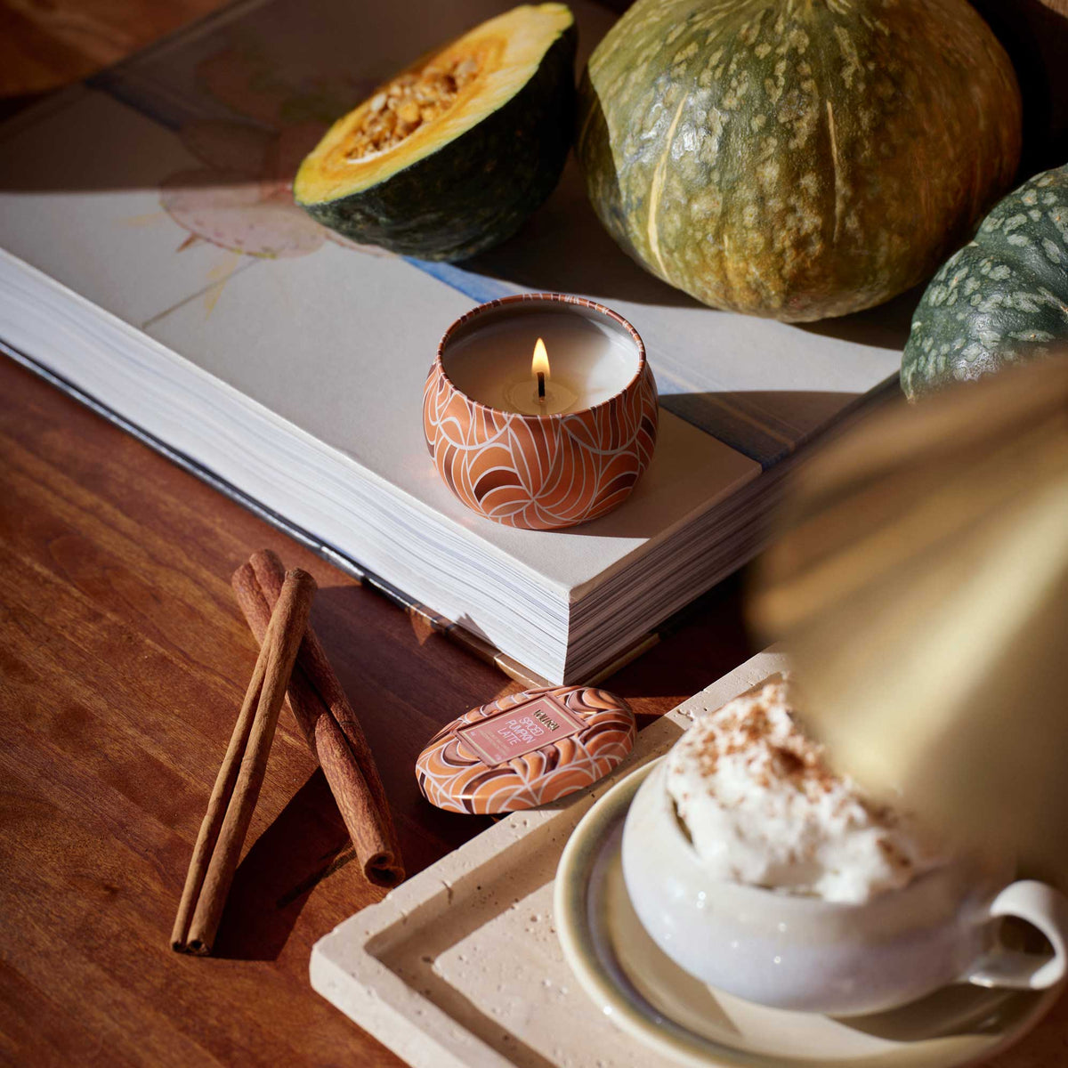 Spiced Pumpkin Latte Mini Tin Candle - Robert's-VOLUSPA-Robert's