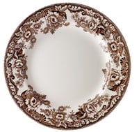 Spode Delamere Brown Rim Soup - 9in