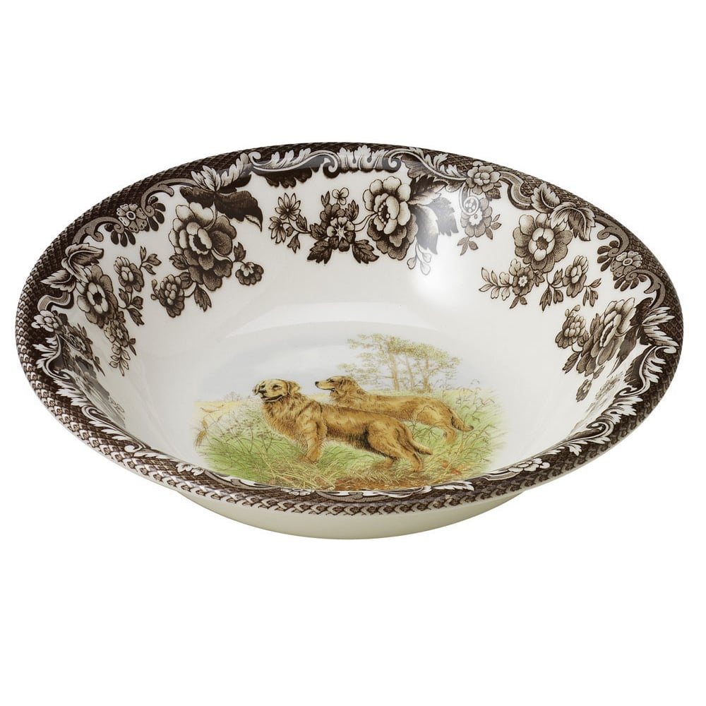 Spode Woodland Ascot Cereal Bowl - Golden Retriever