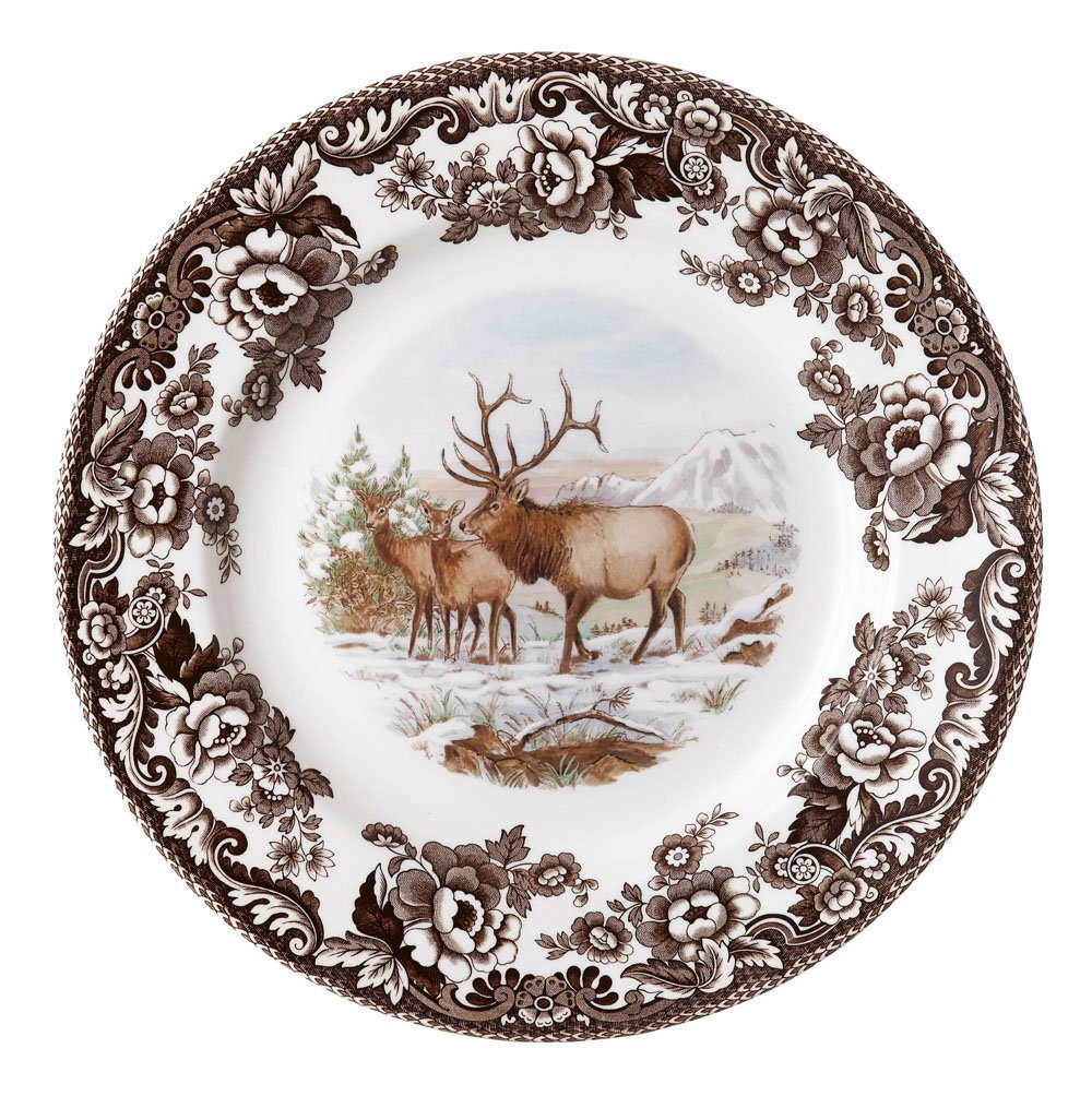 Woodland Dinner Plate 10.5 Inch, Elk