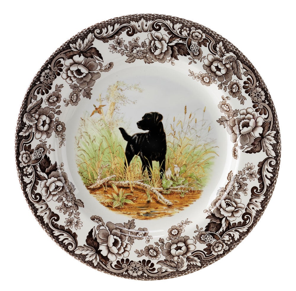 Spode Woodland Salad Plate - Black Lab