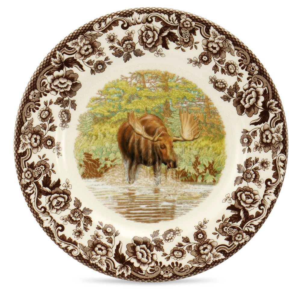 Spode Woodland Salad Plate - Moose