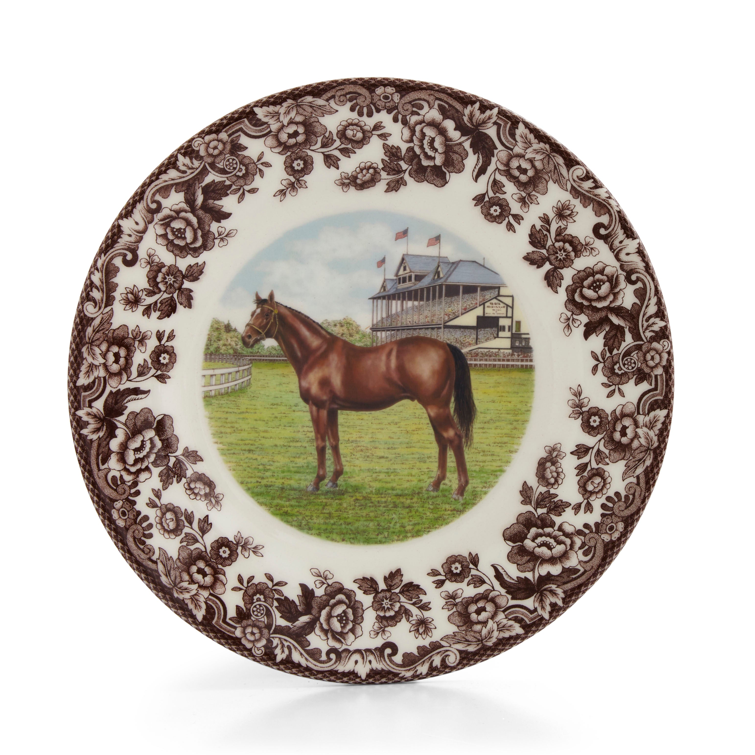 Spode Woodland Salad Plate Thorobread Horse