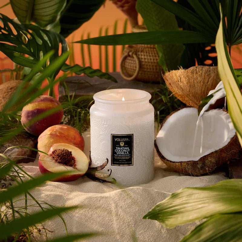 Tahitian Coconut Vanilla Large Jar Candle - Robert's-VOLUSPA-Robert's