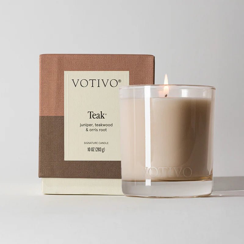 Teak 10 oz. Signature Candle - Robert's-VOTIVO-Robert's