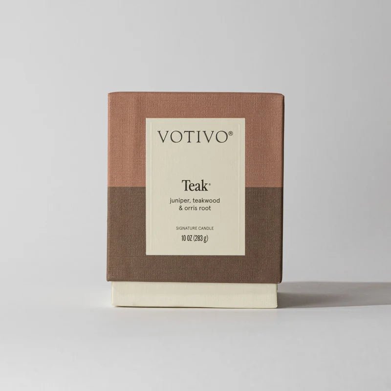 Teak 10 oz. Signature Candle - Robert's-VOTIVO-Robert's