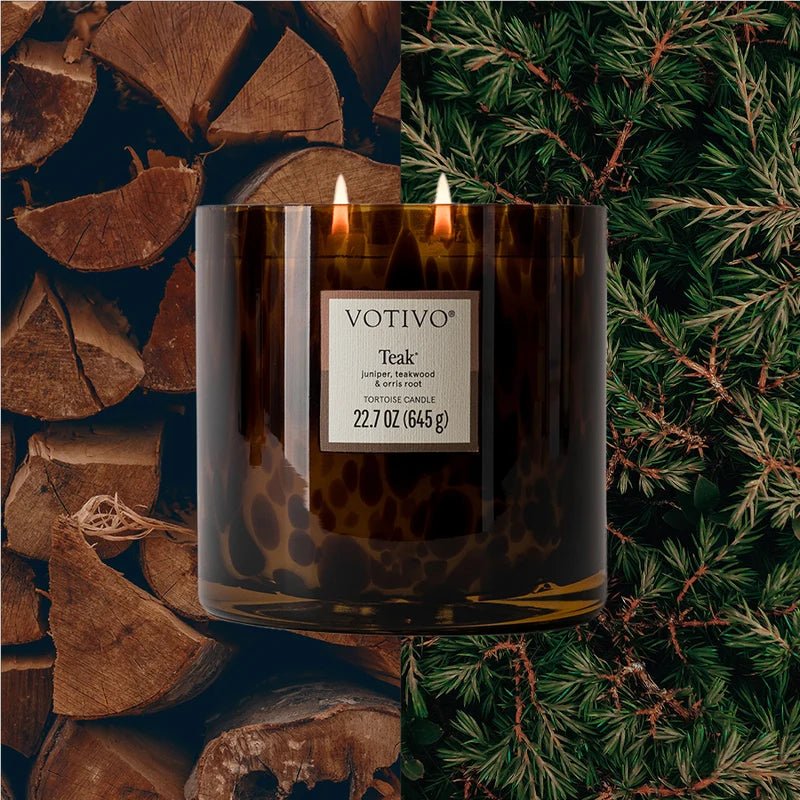 Teak Tortoise Candle - Robert's-VOTIVO-Robert's