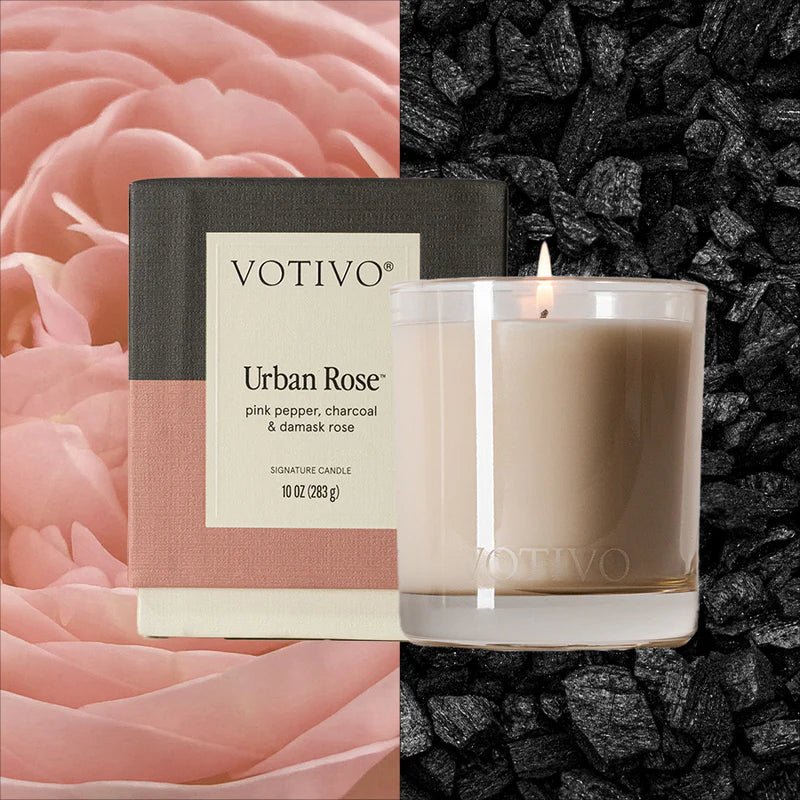Urban Rose 10 oz. Signature Candle - Robert's-VOTIVO-Robert's