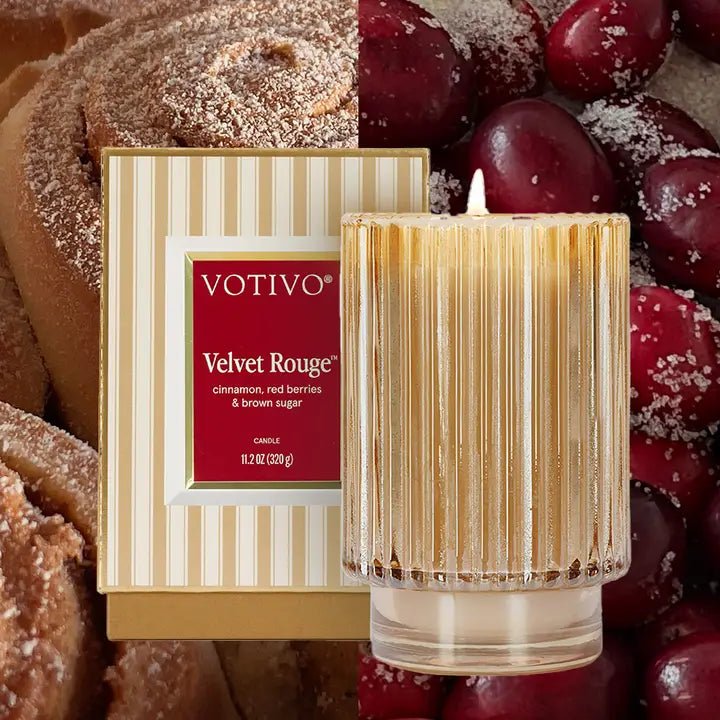 Velvet Rouge Holiday Candle - Robert's-VOTIVO-Robert's