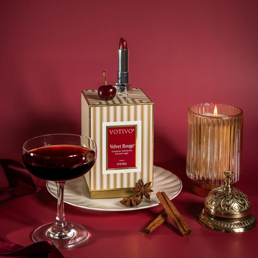 Velvet Rouge Holiday Candle - Robert's-VOTIVO-Robert's