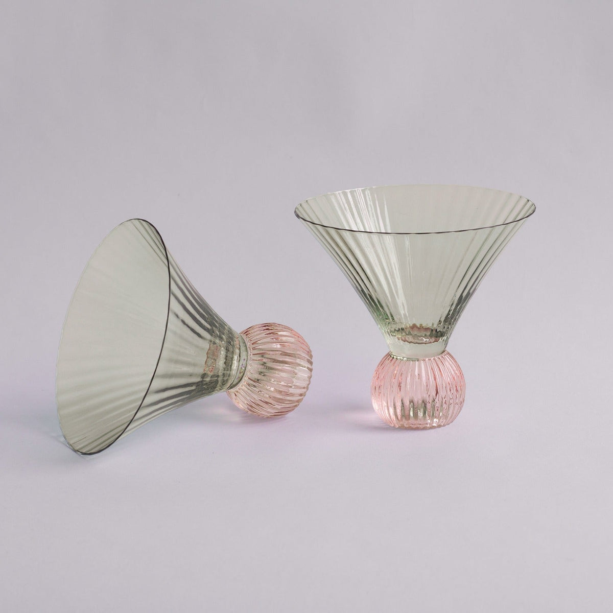 Venice Martini Set of 4 (Green and Pink) - Robert's-Beatriz Ball Collection-Robert's