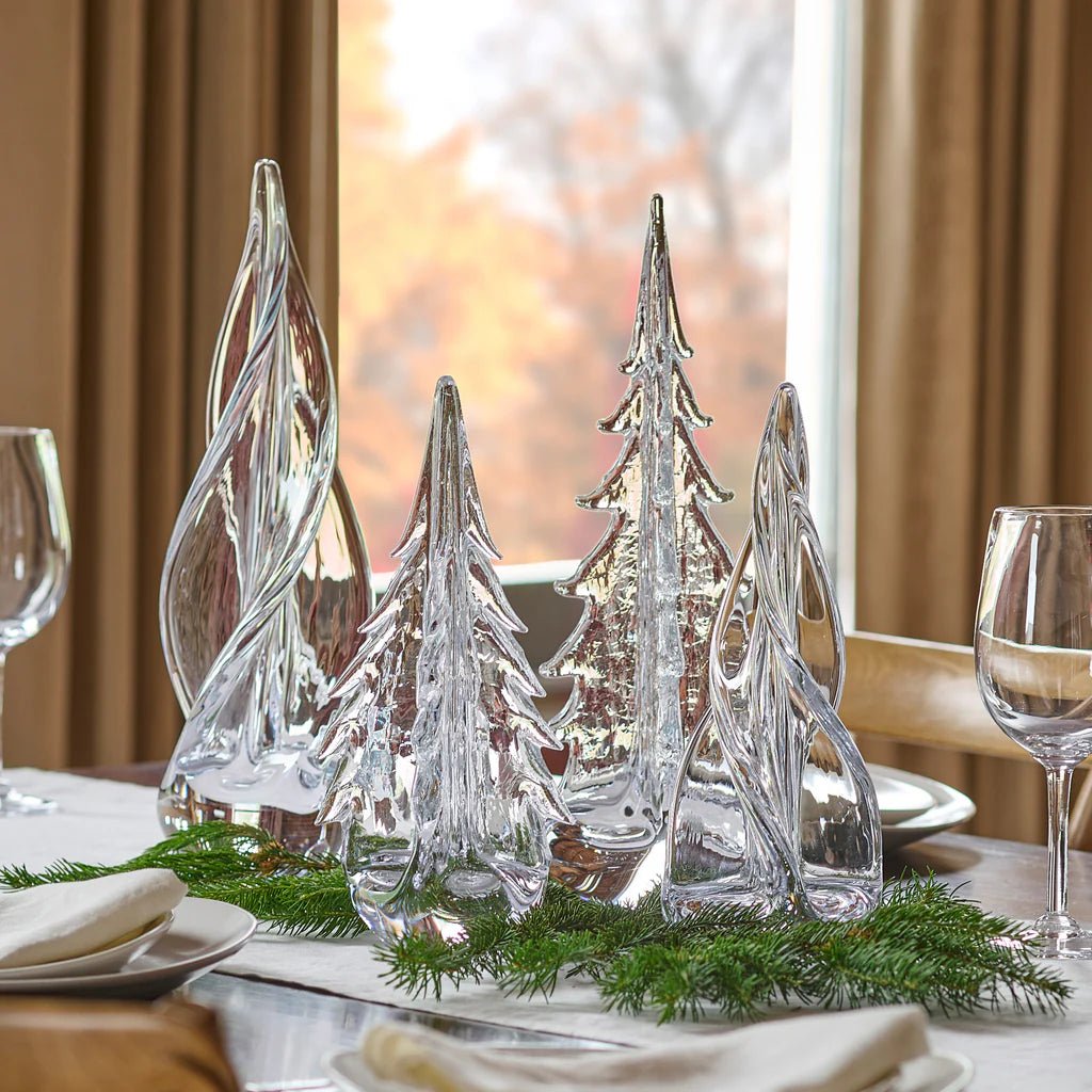 Vermont Evergreen Spiral Four Sided Glass Tree - Robert's-SIMON PEARCE-Robert's