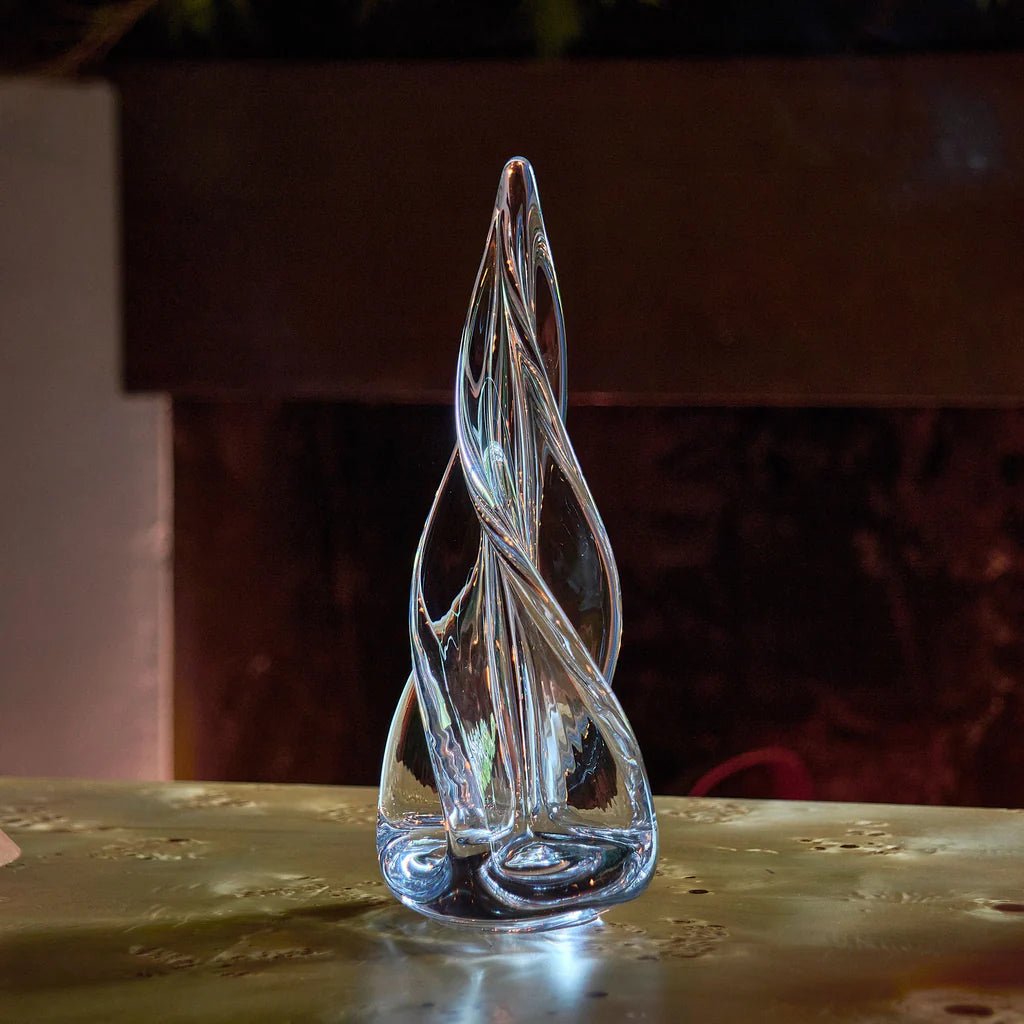 Vermont Evergreen Spiral Four Sided Glass Tree - Robert's-SIMON PEARCE-Robert's