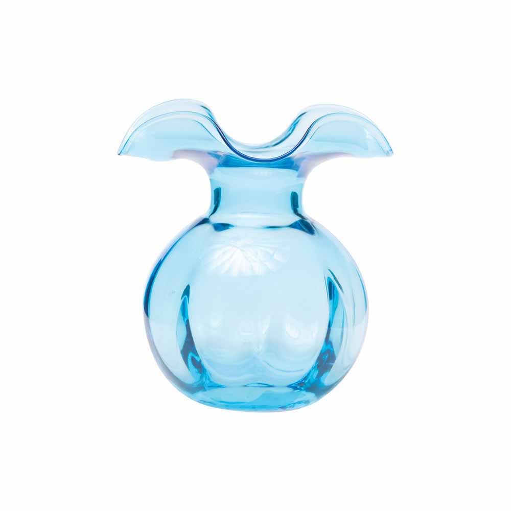 Vietri Hibiscus Aqua Bud Vase