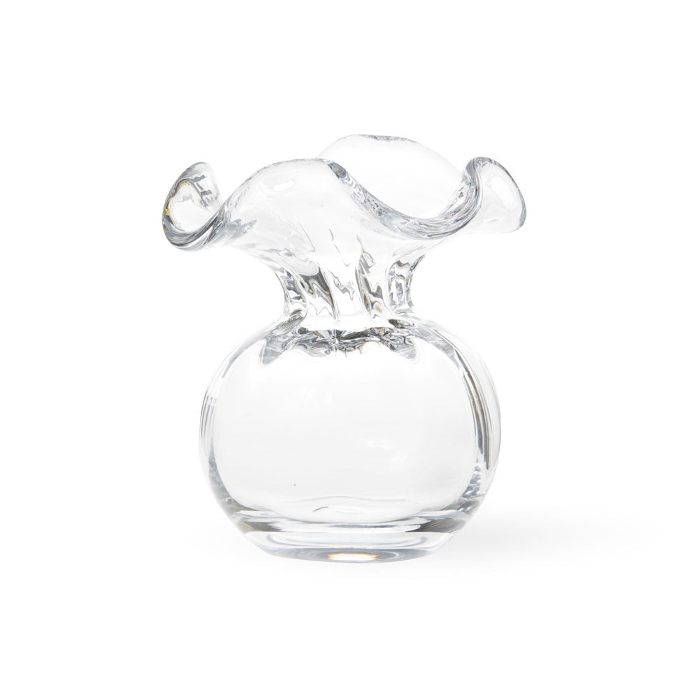 Hibiscus Clear Bud Vase