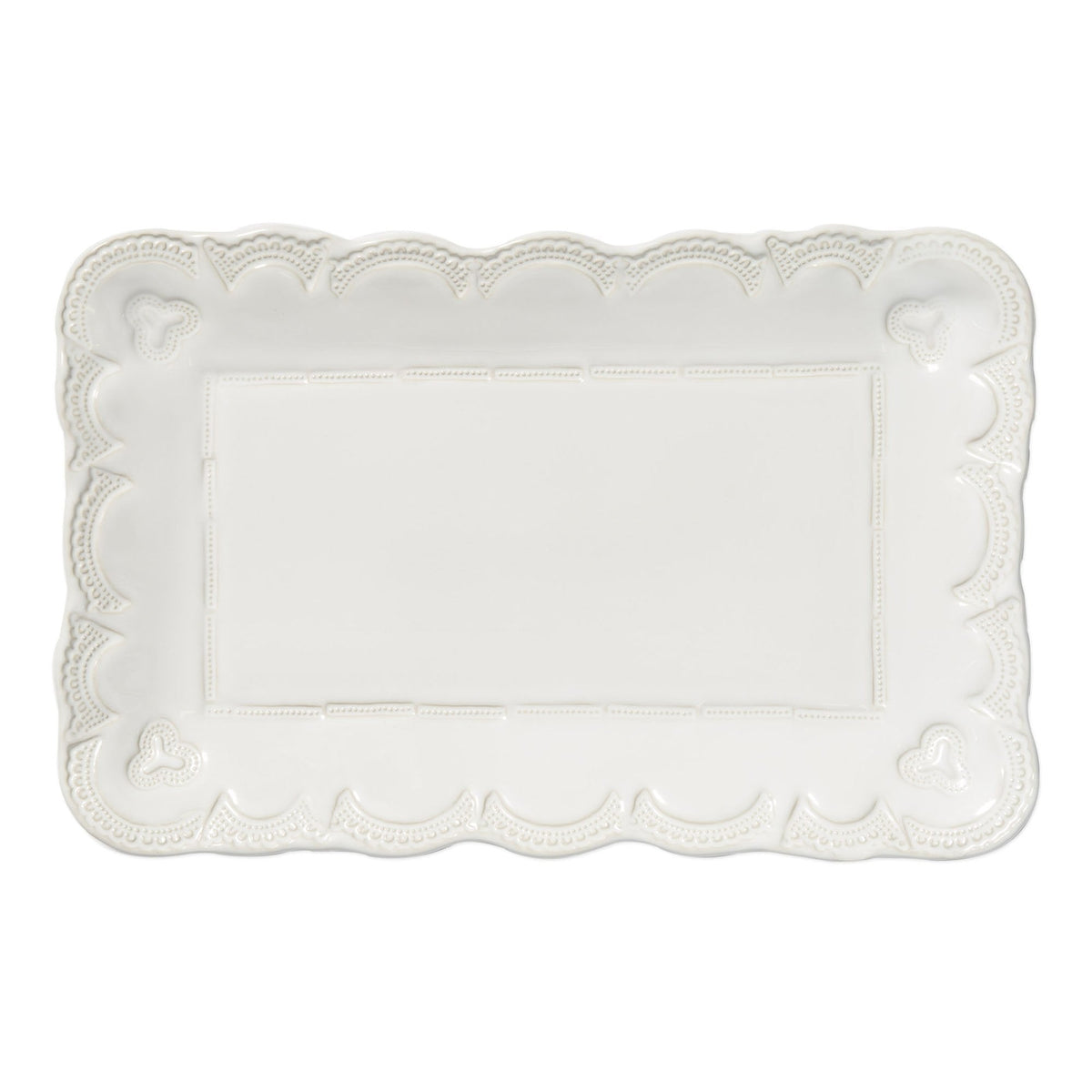 Vietri Incanto Stone White Lace Rectangular Platter - Robert's-VIETRI-Robert's
