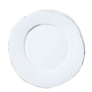 Vietri Lastra Dinner Plate - White