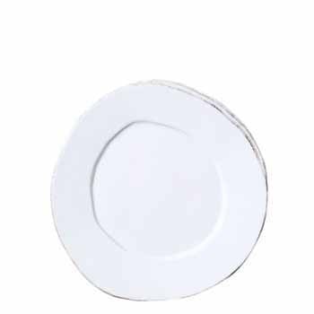 Vietri Lastra Salad Plate - White