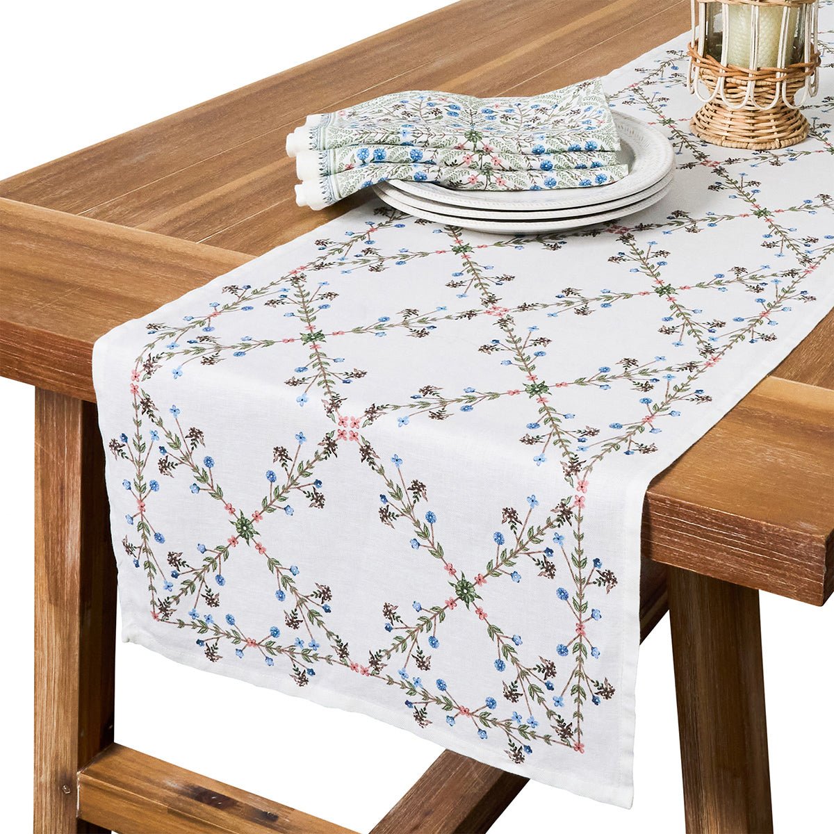 Villa Seville 18" x 90" Table Runner - Chambray - Robert's-Juliska-Robert's