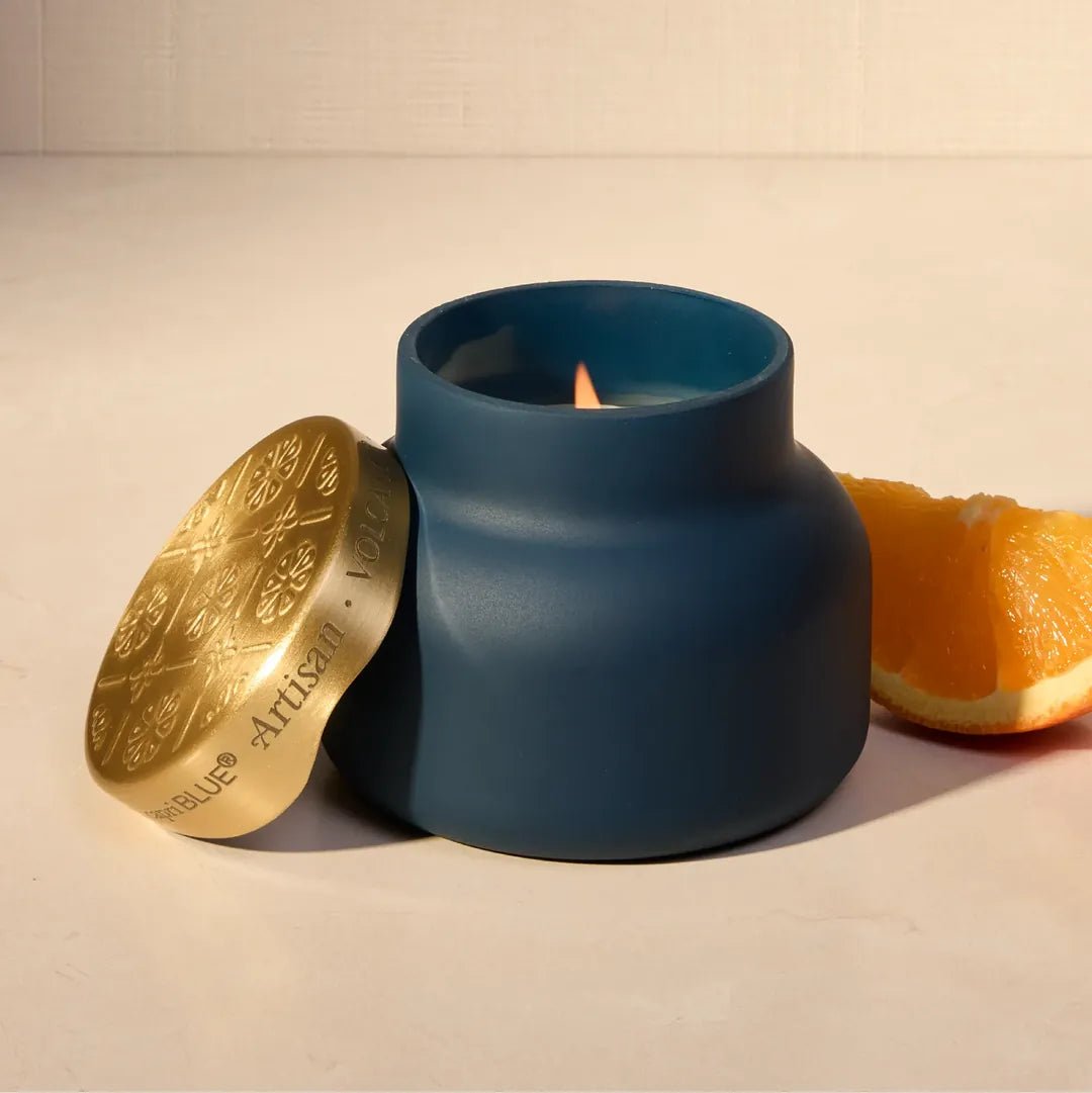 Volcano Terrazza Velluto Petite Candle - Robert's-Capri Blue-Robert's
