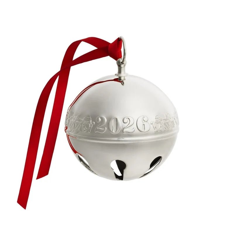 Wallace 2026 Silver Plated Sleigh Bell Ornament 56th Edition - Robert's-LIFETIME BRANDS-Robert's