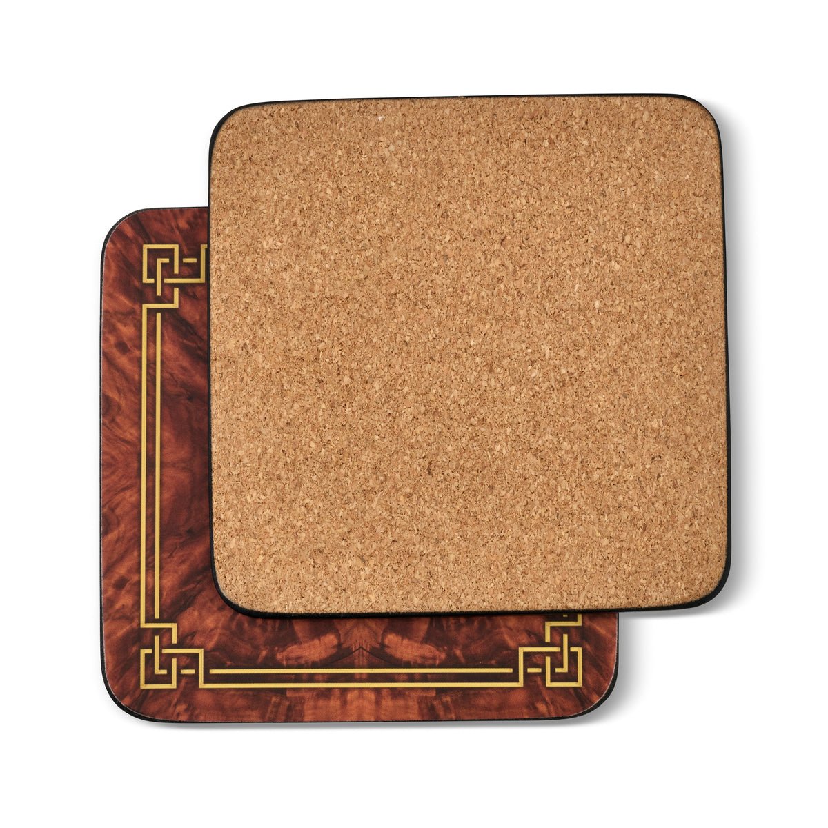 Walnut Burlap Coasters Set of 6 - Robert's-Pimpernel-Robert's
