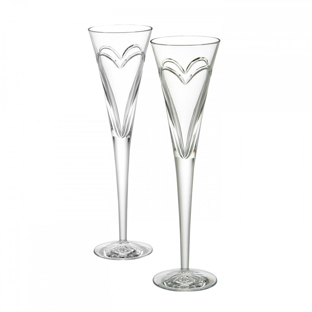 Waterford Toasting Flutes Set - Love and Romance