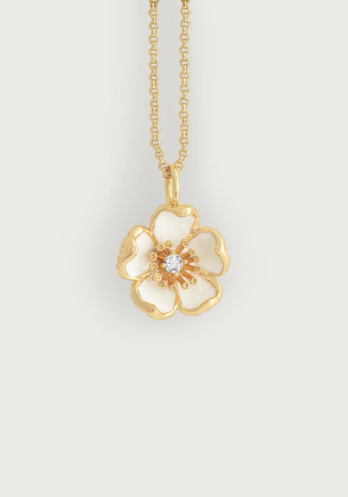Wildflowers Enameled Pendant Necklace - Robert's-Anabel Aram-Robert's