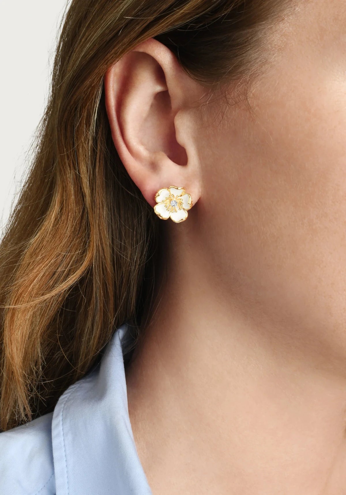 Wildflowers Enameled Stud Earrings - Robert's-Anabel Aram-Robert's