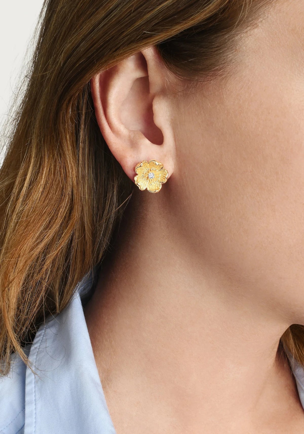 Wildflowers Gold Stud Earrings - Robert's-Anabel Aram-Robert's