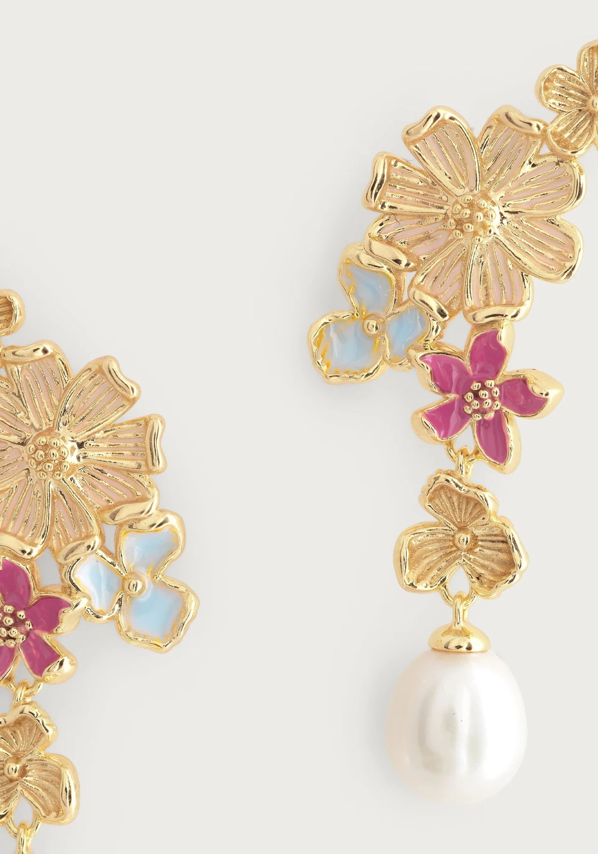 Wildflowers Pearl Drop Earrings - Robert's-Anabel Aram-Robert's