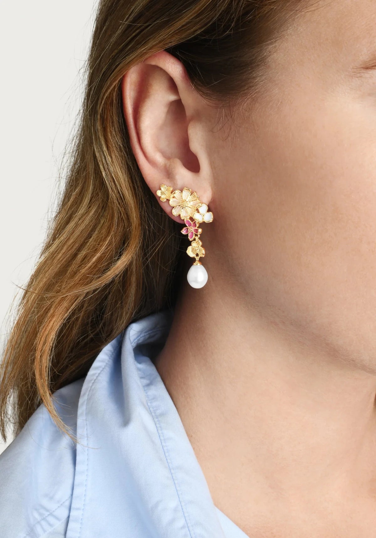 Wildflowers Pearl Drop Earrings - Robert's-Anabel Aram-Robert's