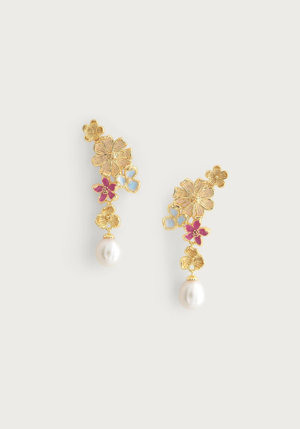 Wildflowers Pearl Drop Earrings - Robert's-Anabel Aram-Robert's