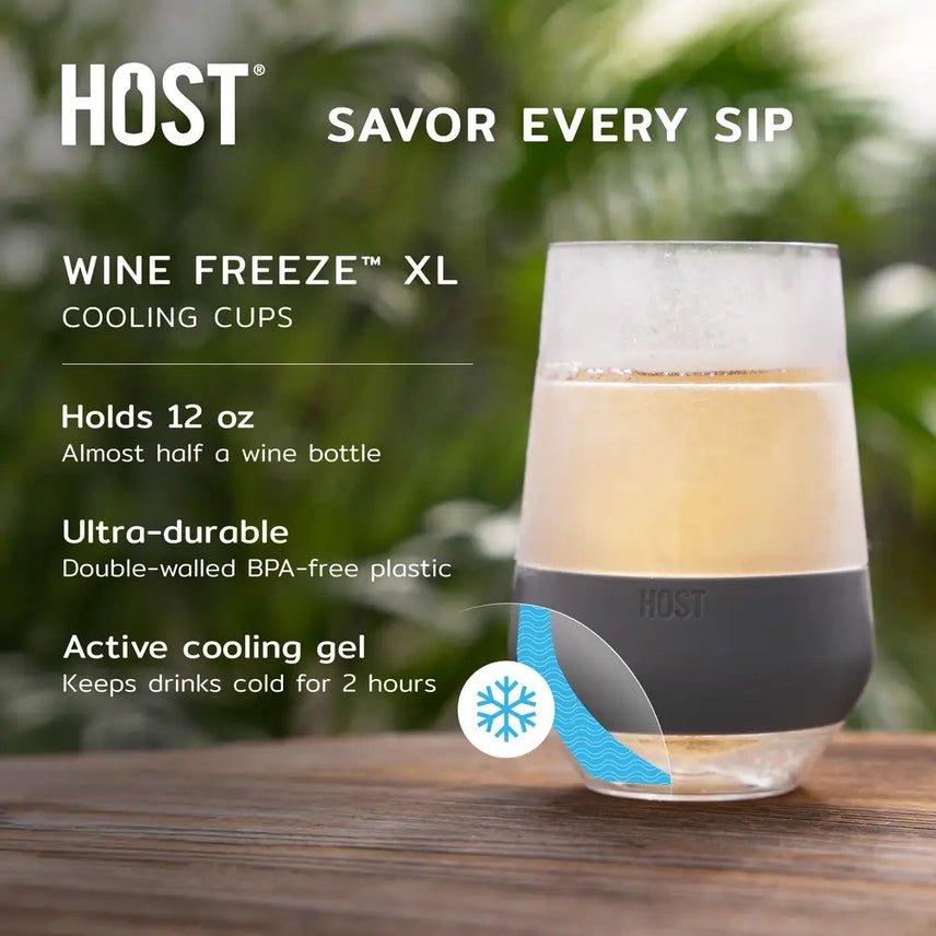 Wine Freeze™ Xl Cooling Cups - Asst Vivid Colors - Set of 4 - Robert's-Host TruBrands-Robert's