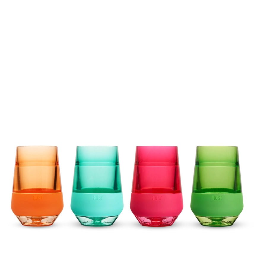 Wine Freeze™ Xl Cooling Cups - Asst Vivid Colors - Set of 4 - Robert's-Host TruBrands-Robert's