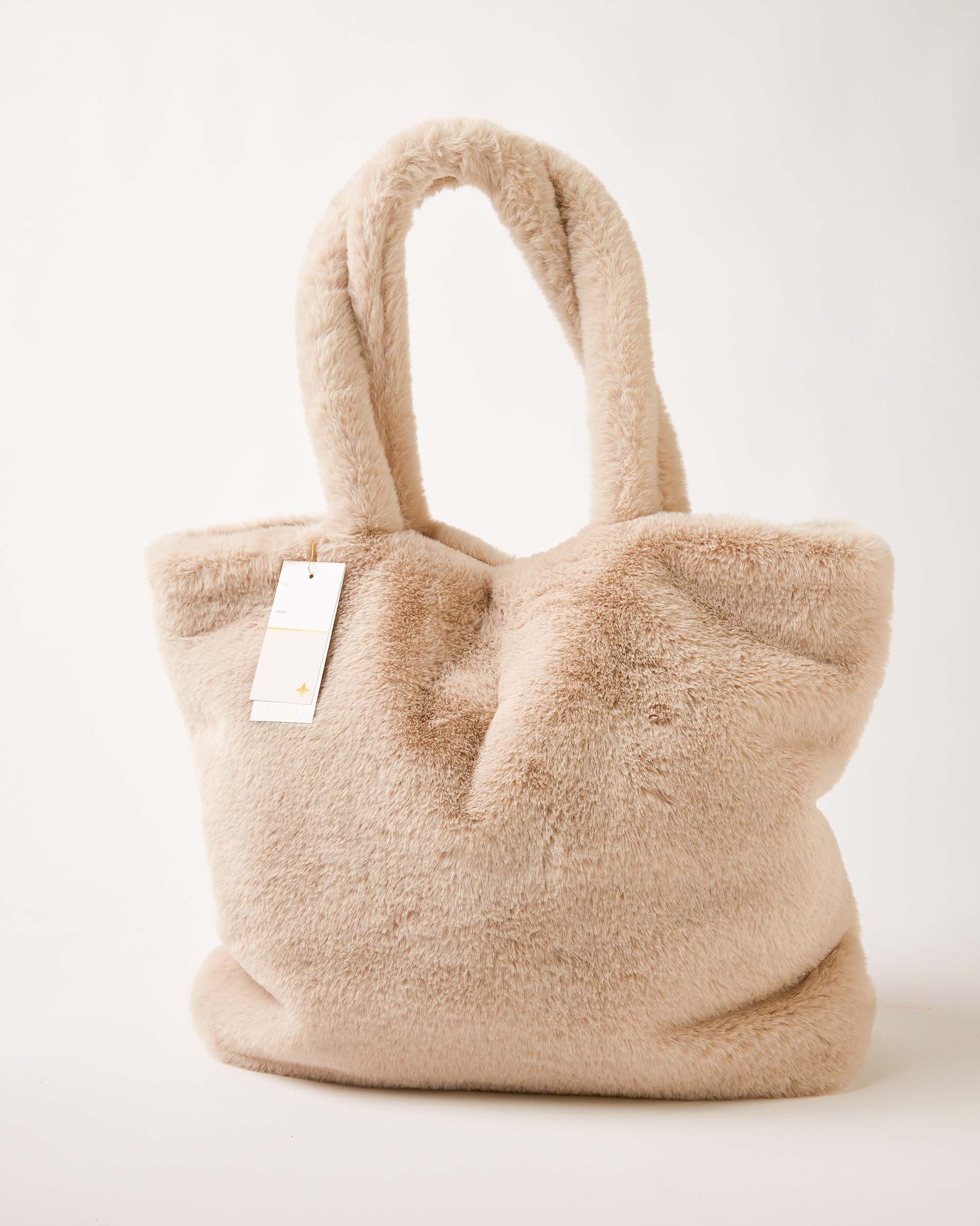 Cozy Cabin Faux Fur Tote