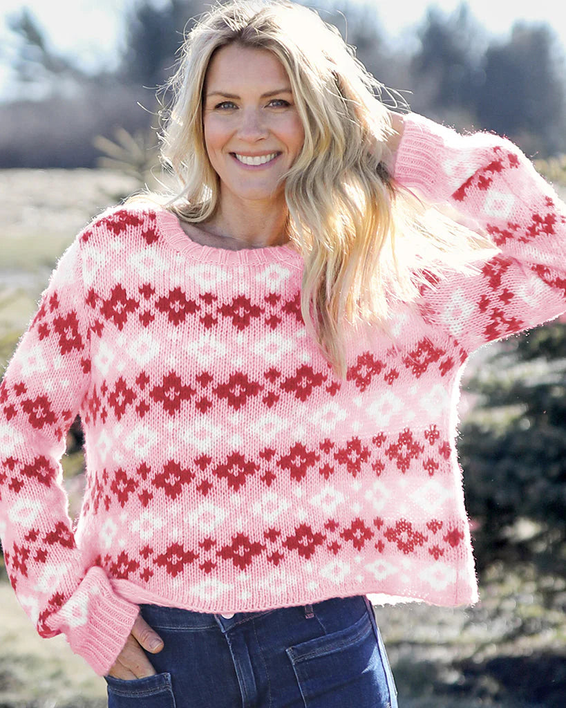 Fair Isle Crew Shrunken Top