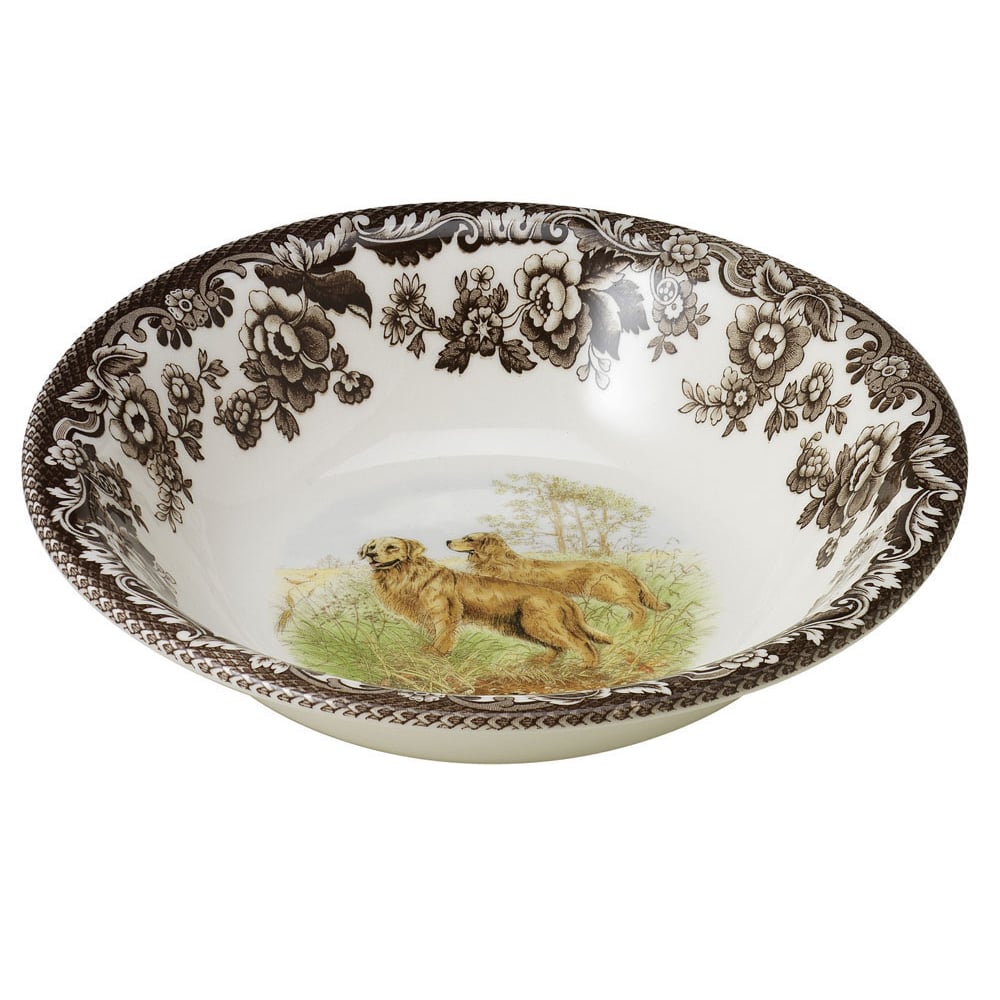 Woodland Ascot Cereal Bowl 8 Inch, Golden Retriever - Robert's-SPODE | PORTMERION-Robert's