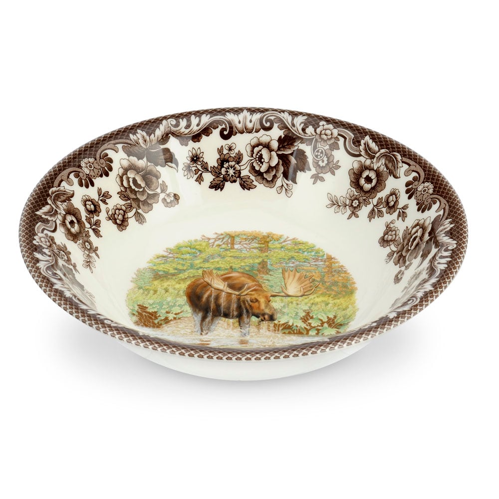 Woodland Ascot Cereal Bowl 8 Inch, Moose - Robert's-SPODE | PORTMERION-Robert's