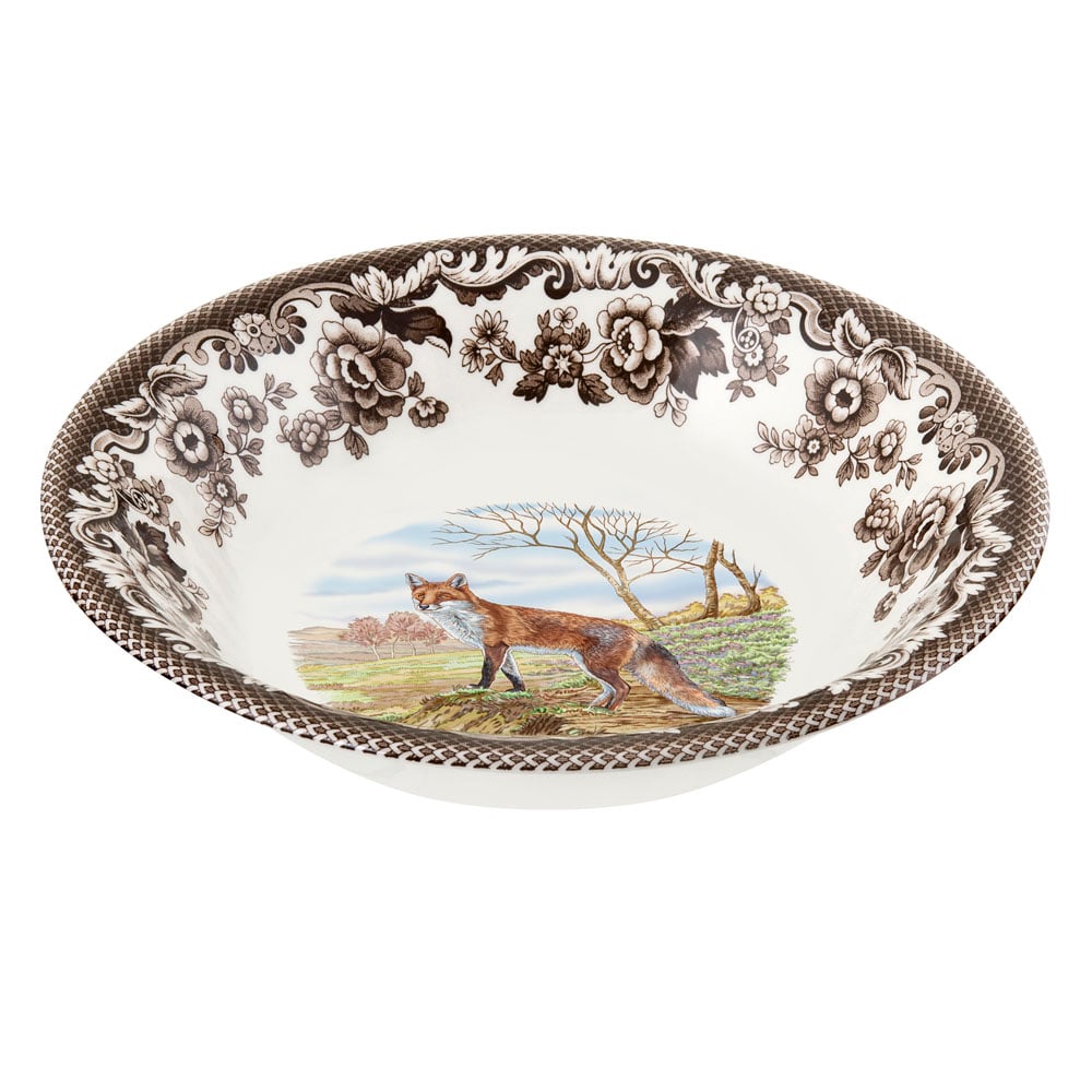 Woodland Ascot Cereal Bowl 8 Inch, Red Fox - Robert's-SPODE | PORTMERION-Robert's