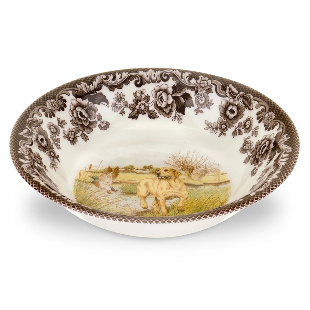 Woodland Ascot Cereal Bowl 8 Inch, Yellow Lab - Robert's-SPODE | PORTMERION-Robert's