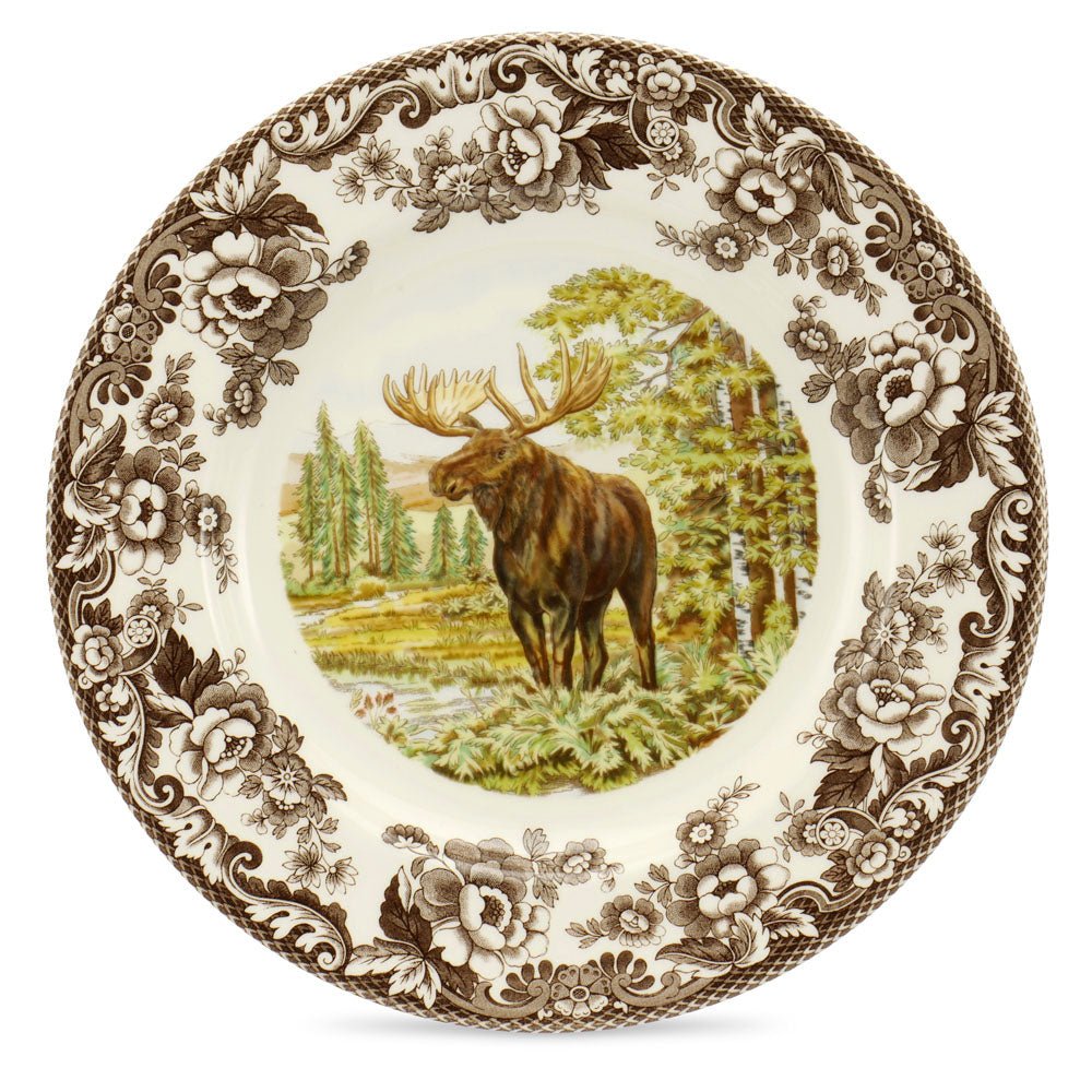 Woodland Dinner Plate 10.5 Inch, Moose - Robert's-SPODE | PORTMERION-Robert's