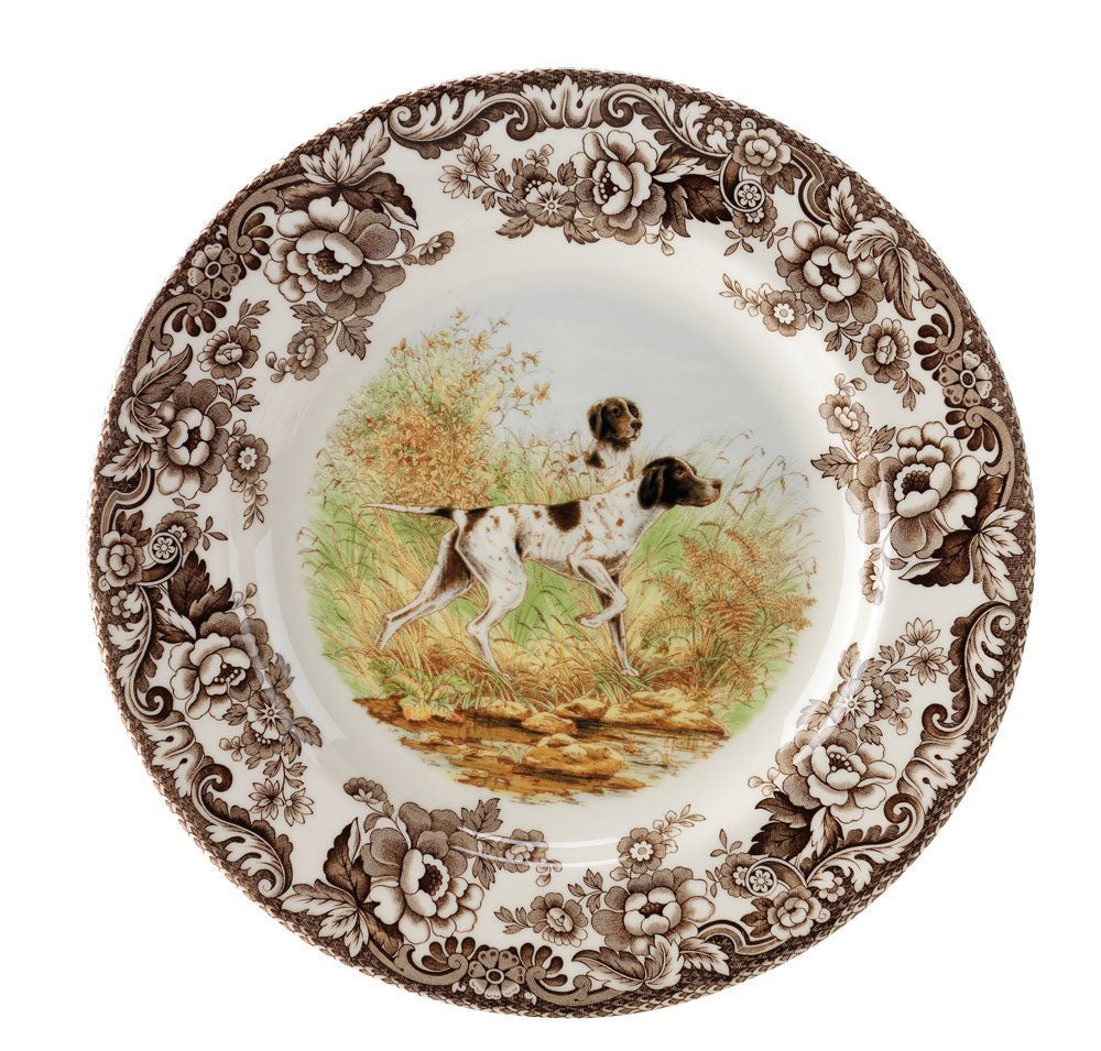 Woodland Dinner Plate 10.5 Inch, Pointer - Robert's-SPODE | PORTMERION-Robert's