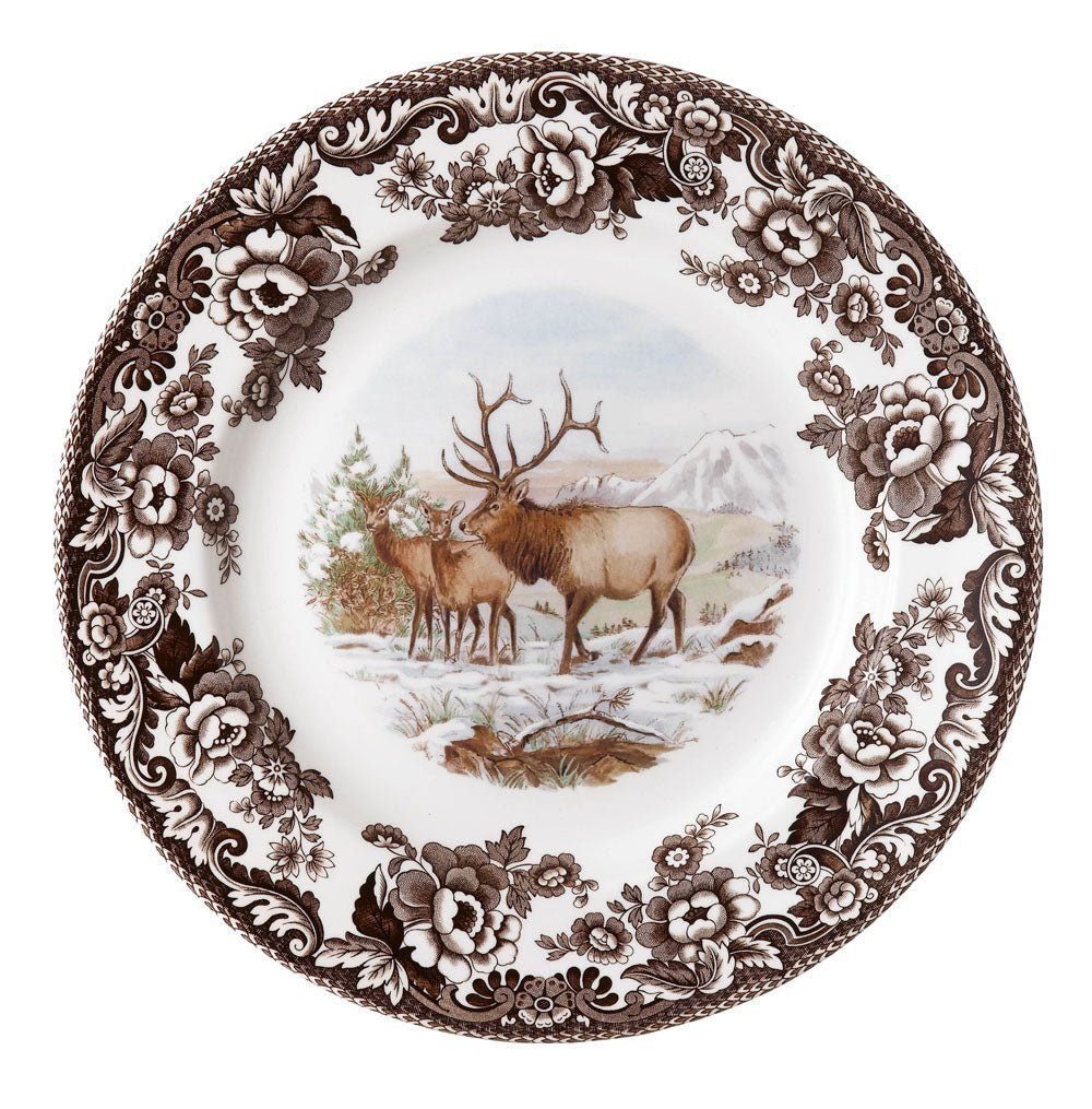 Woodland Salad Plate 8 Inch, Elk - Robert's-SPODE | PORTMERION-Robert's